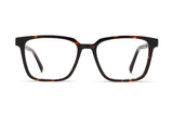 Trust Brown, Braune quadratische Brille aus Azetat - Vorderseite
