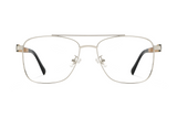 Drive Silver, quadratische Retro-Fliegerbrille - Vorderseite