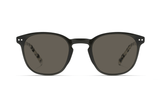 Dare Black, Retro Square Black Sonnenbrille mit Schildpattbügeln - Seitenansicht - Vorderansicht