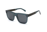 Grayson, Marineblaue quadratische Sonnenbrille - gewinkelt