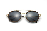 Aspen Gold, Gafas de sol redondas de doble puente - Plegadas