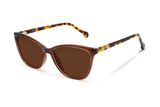 Allure Brown, Gafas de sol marrón ojo de gato - vista oblicua superior