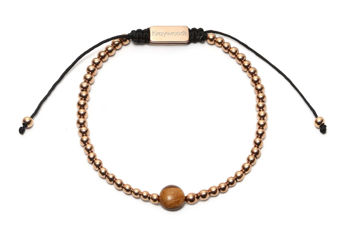 Rose Gold Macrame rannekoru