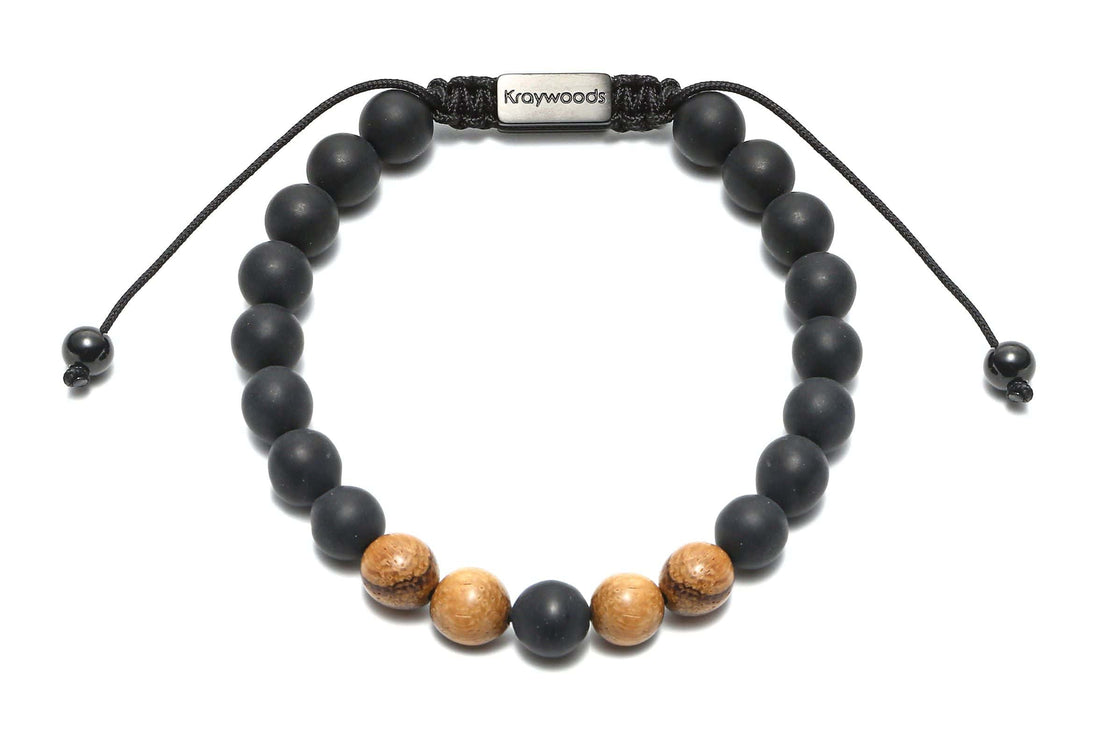 Onyx Macrame rannekoru