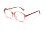 Glee Pink, lunettes géométriques en acétate rose - angulaires