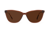 Allure Brown, Cat Eye Brown Sunglasses - vue de face