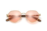 Elton, Elton John Lunettes de soleil en rose hexagonal - pliées