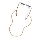 Chaîne pour lunettes - Chaîne pour lunettes en perles dorées