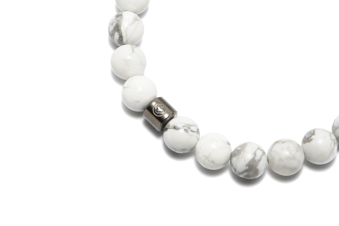 Bracciale con perline di marmo