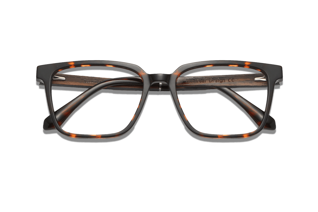 Trust Brown, Occhiali quadrati in acetato marrone - Piegati