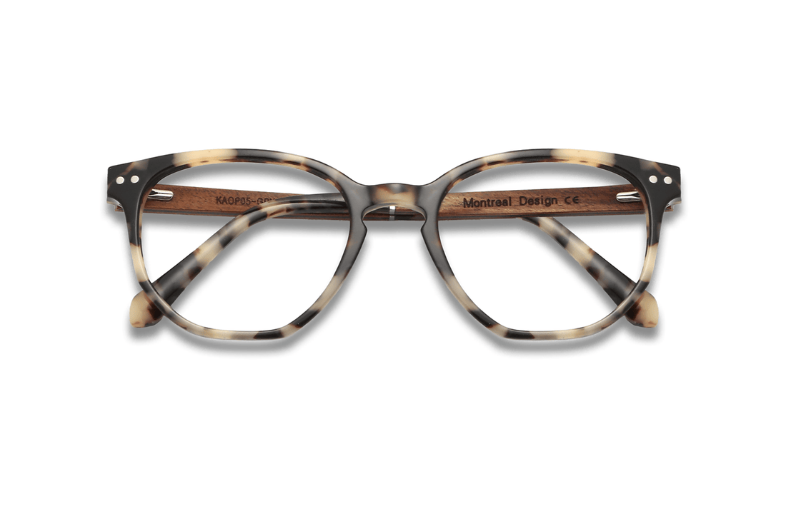Occhiali Geometrici Faith Ivory, Ivory Tortoise - Piegati