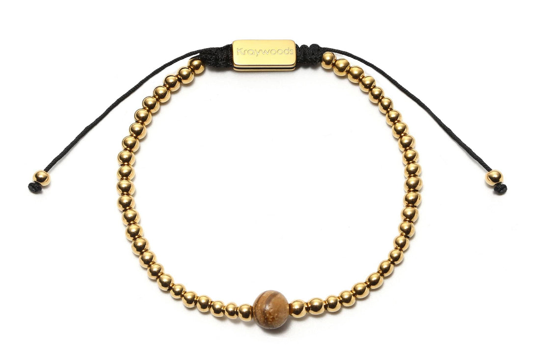 Gouden Macrame Armband