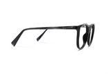 Serene Black , Ovale svarte acetatbriller - Side