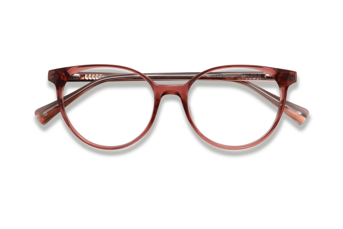 Felicity Pink Ovale rosa acetatbriller – foldet