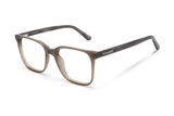 Marvel Grey, Oversized Square Grey Acetate-glasögon - vinklade