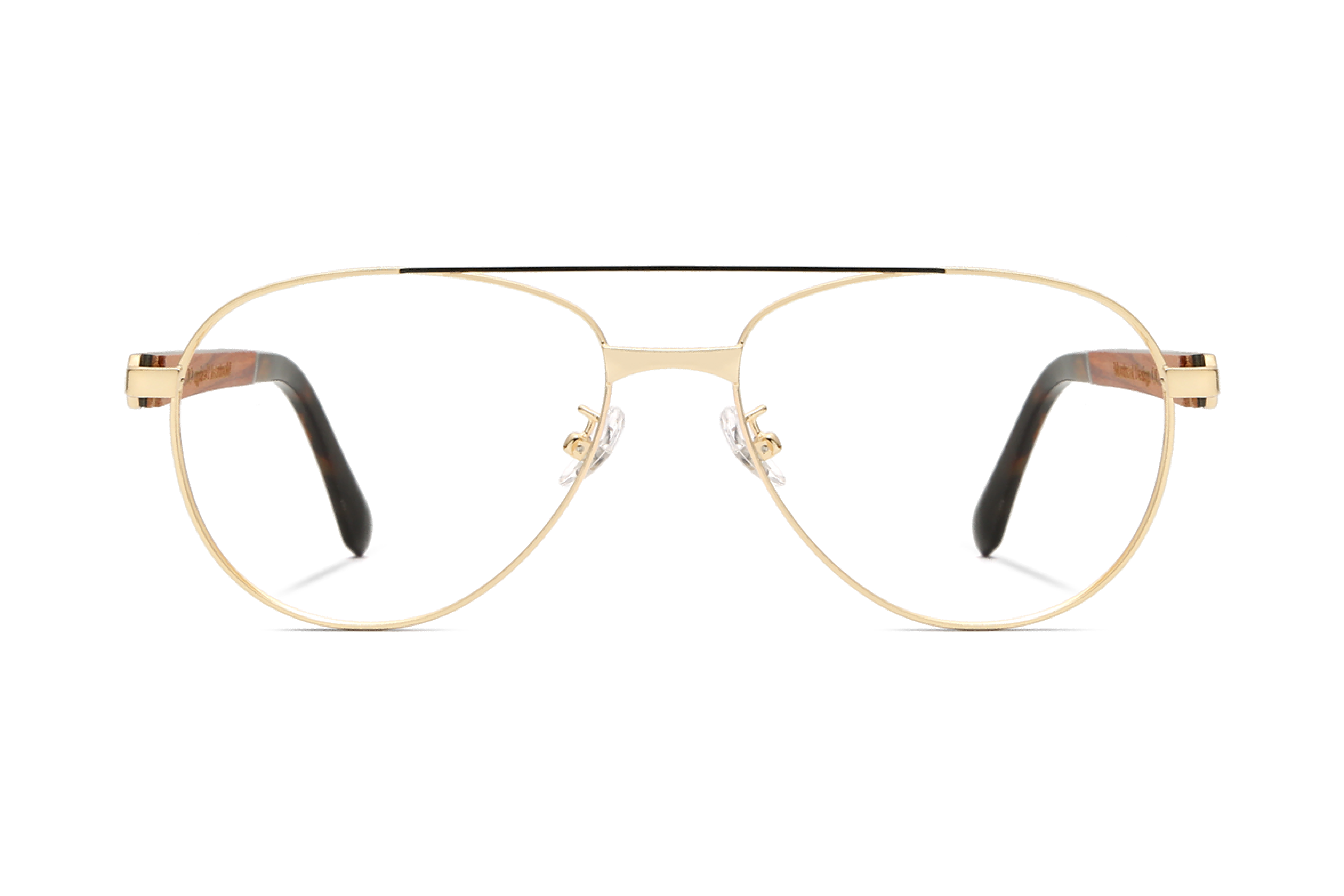 Lunettes de vue dorees Purpose Lunettes aviateur surdimensionnees Kraywoods