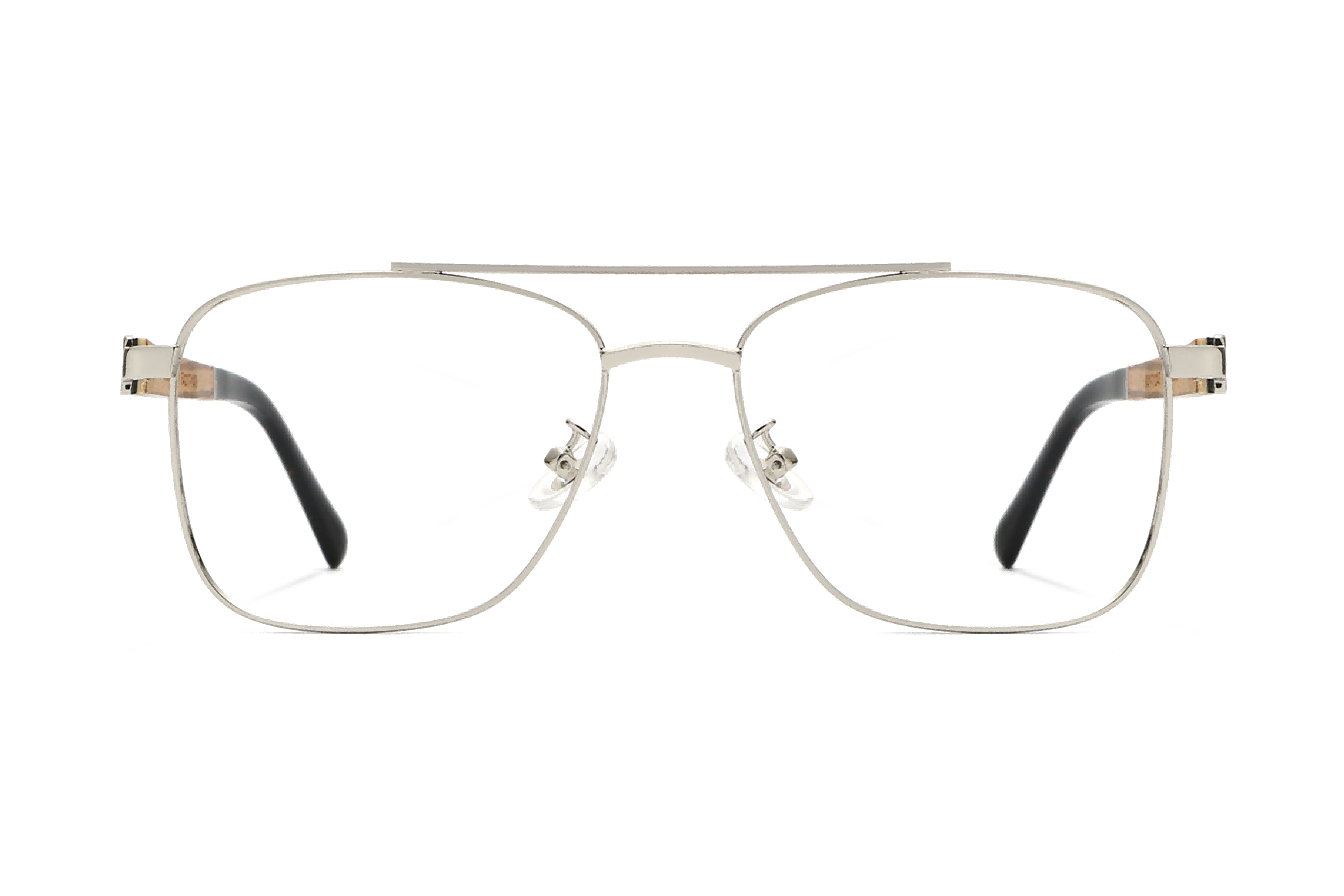 Drive Silver Eyeglasses Retro Square Aviator Glasses Kraywoods