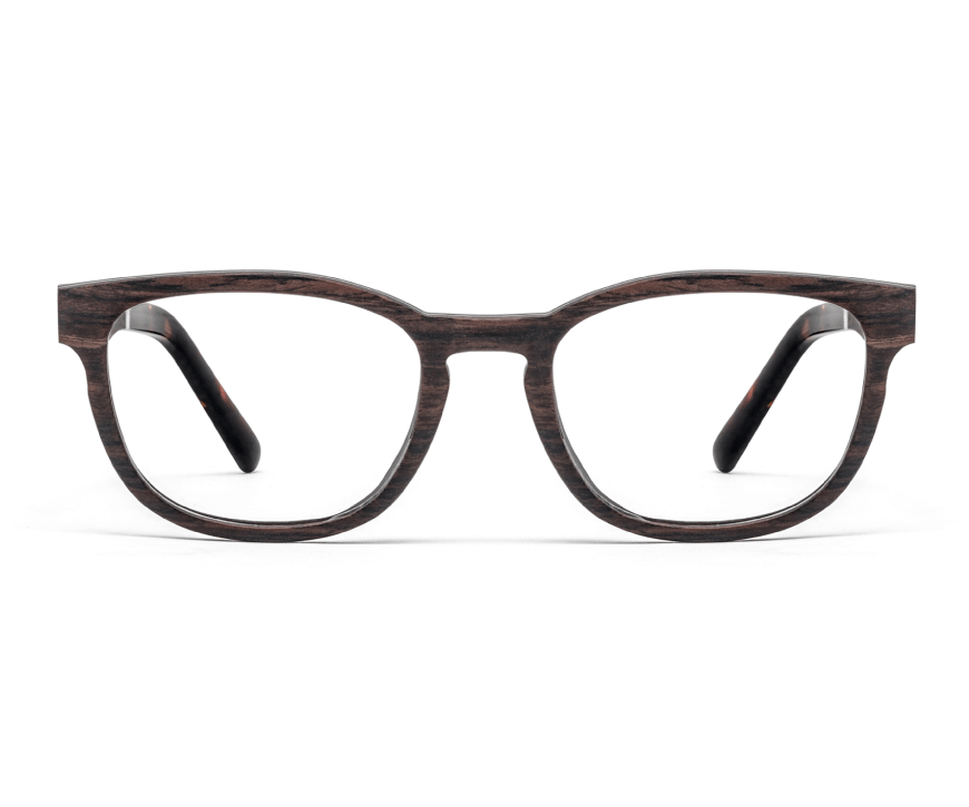 Bliss Purple - Small Rectangle Eyeglasses made from Sandal Wood