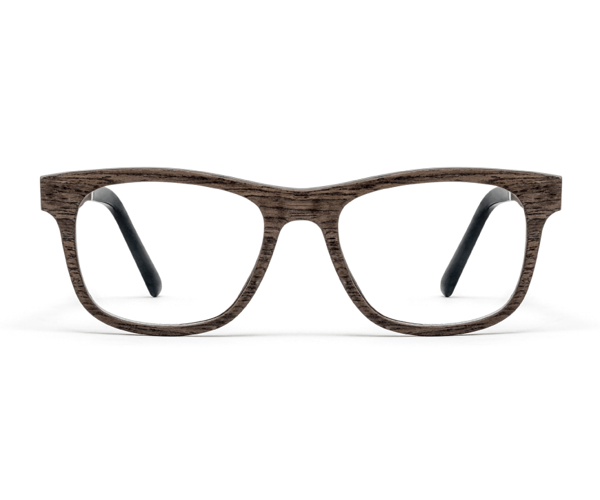 Lunettes de vue brunes courageuses