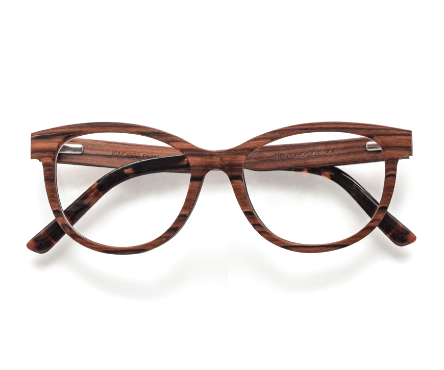 Kraywoods Challenger, lunettes de soleil Wayfarer avec branches en bois d'ébène avec protection UV à 100 %, verres polarisés