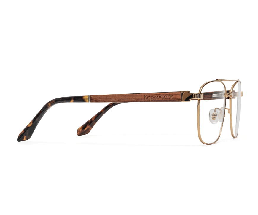 Real gold top eyeglass frames