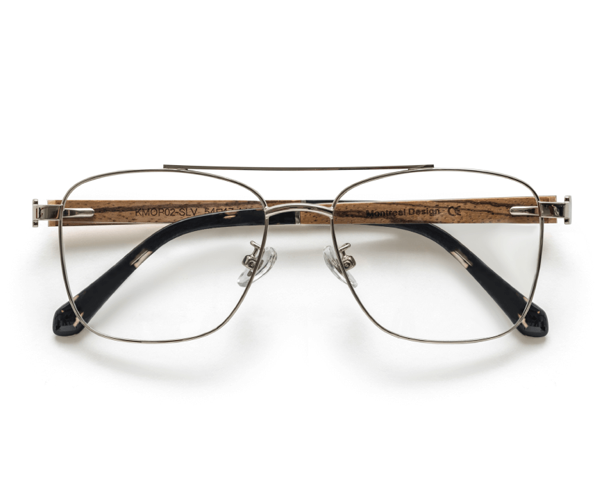 Kraywoods Racer, lunettes de soleil carrées en bois de noyer avec verres verts polarisés