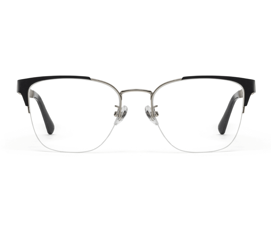 Enchanted Silver - Cat-Eye Eyeglasses in Silver Metal