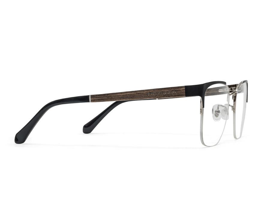 Enchanted Silver - Cat-Eye Eyeglasses in Silver Metal