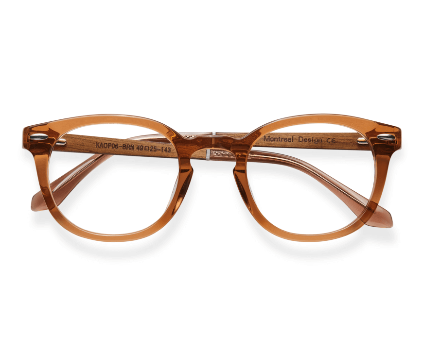 Lunettes marron féroce