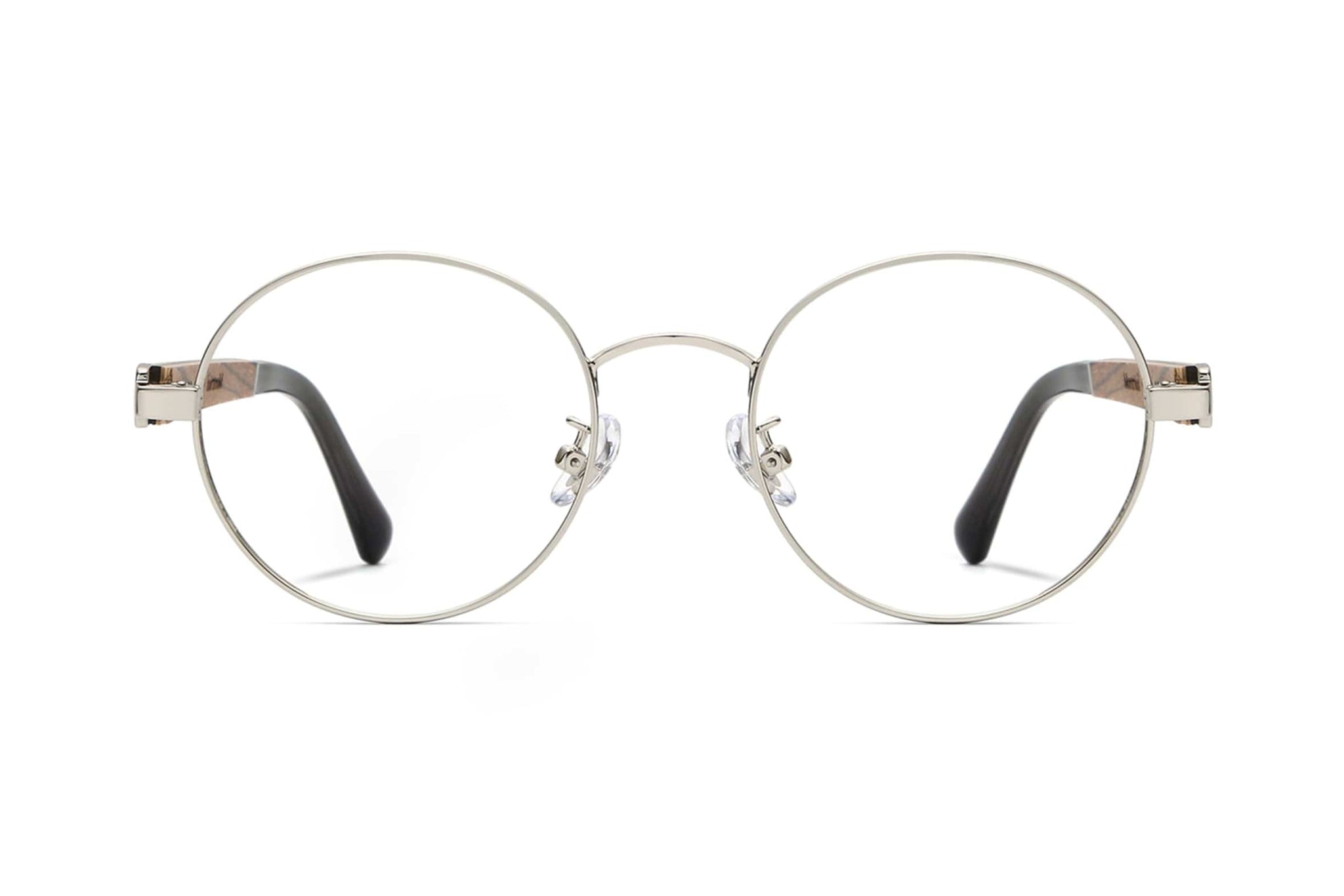 Joy Silver Eyeglasses | Silver Metal Round Glasses | Kraywoods