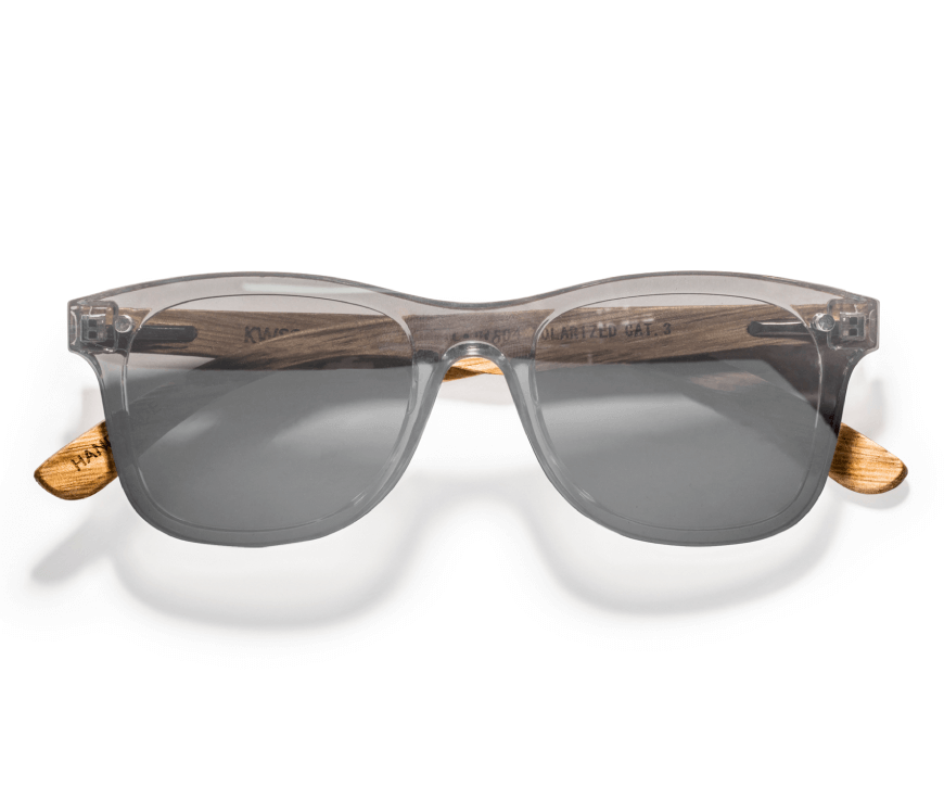 Kraywoods Rover Lunettes de soleil carrées réfléchissantes argentées 100 % polarisées UV