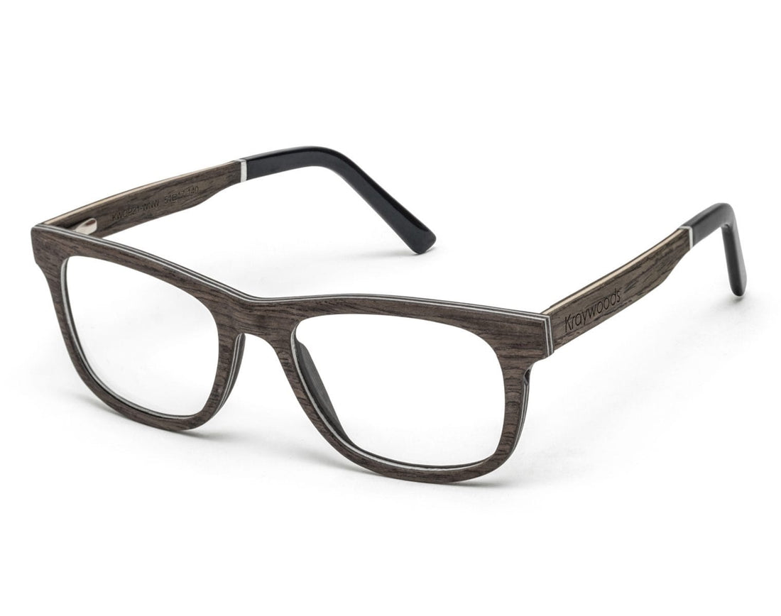 Brave Brown - Square Eyeglasses made from Walnut Wood
