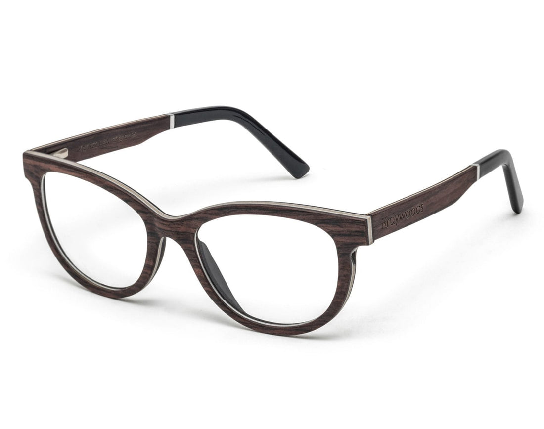 Charm Purple - Cat-Eye Eyeglasses made from Sandal Wood