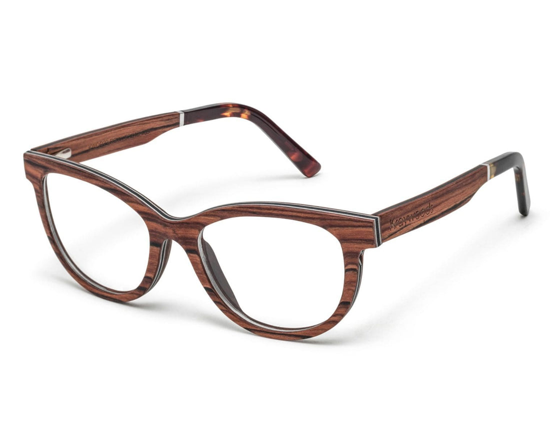 Charm Rose - Cat-Eye Eyeglasses made from Rose Wood