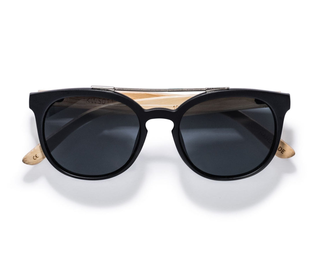 Lunettes de soleil Kraywoods Sienna, Dsquared à double pont avec bras en bambou et verres de protection 100% UV