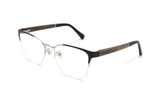 Enchanted Silver, Semi Rimless Cat Eye-briller - vinklede