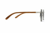 Daze, Silberne Metall-Achteck-Sonnenbrille - Seite