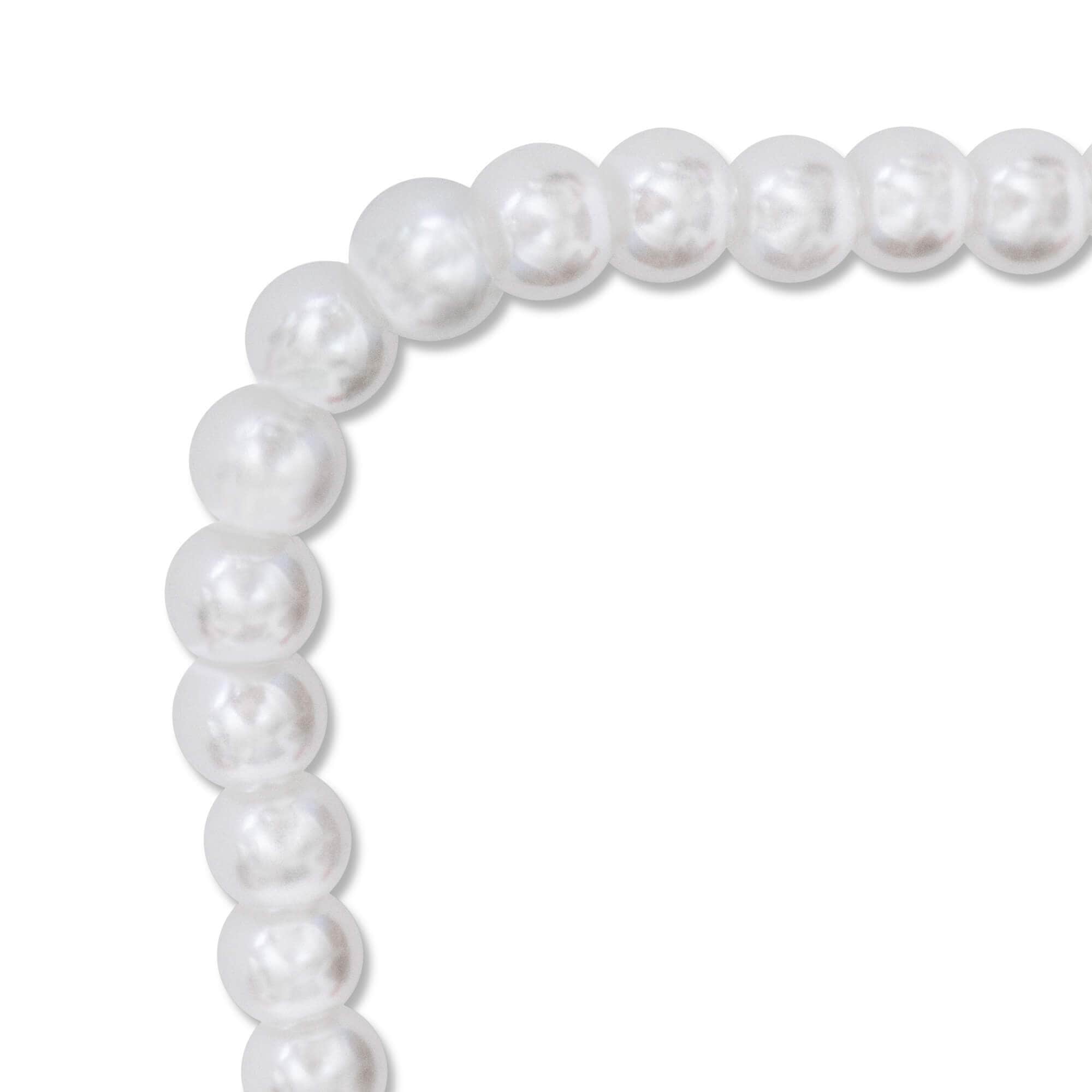 Brillenkette - Weiße Perlenkette für Brillen