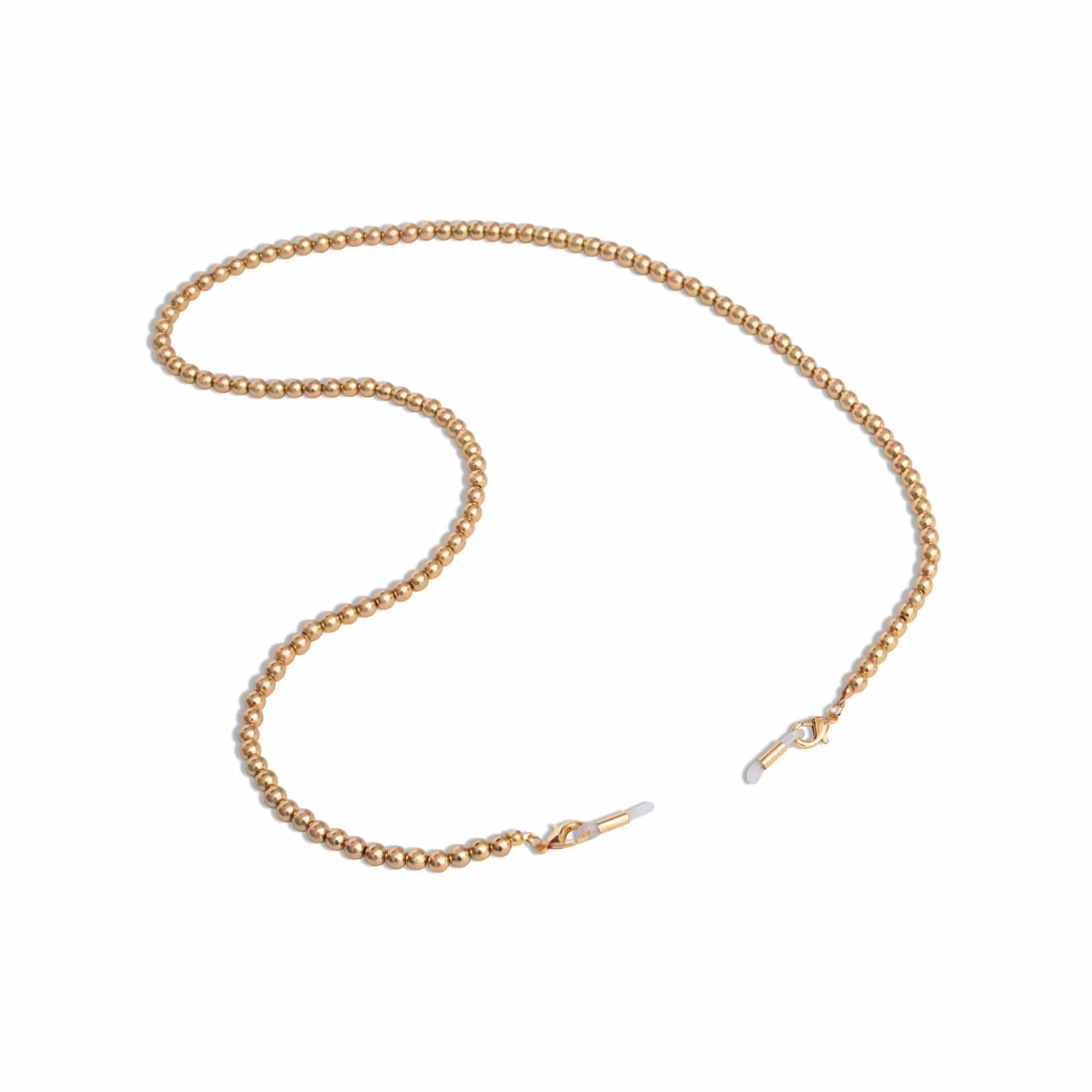 Brillenkette - Gold Perlen Brillen Kette