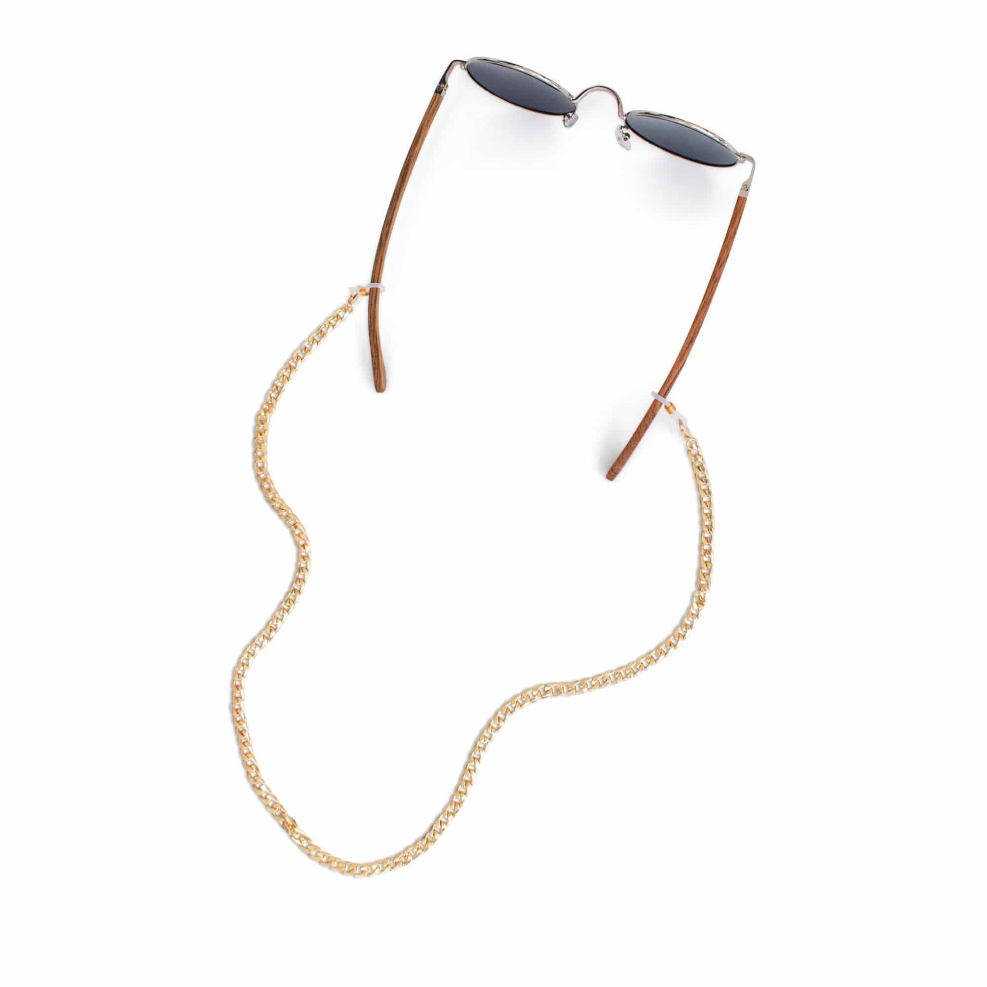 Brillenkette - Gold Cuban Link Brillenkette