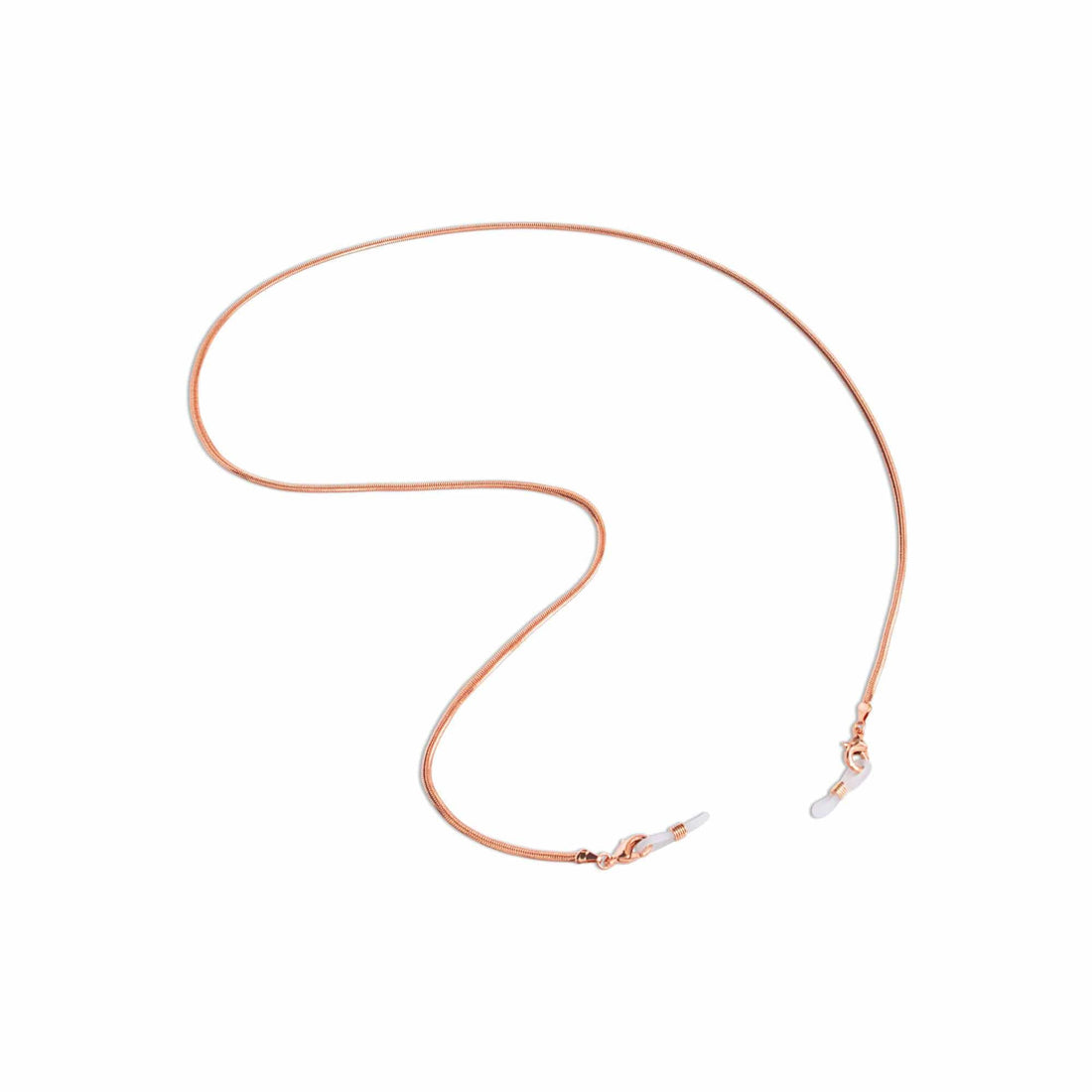 Rose Gold Fischgräten-Brillenkette