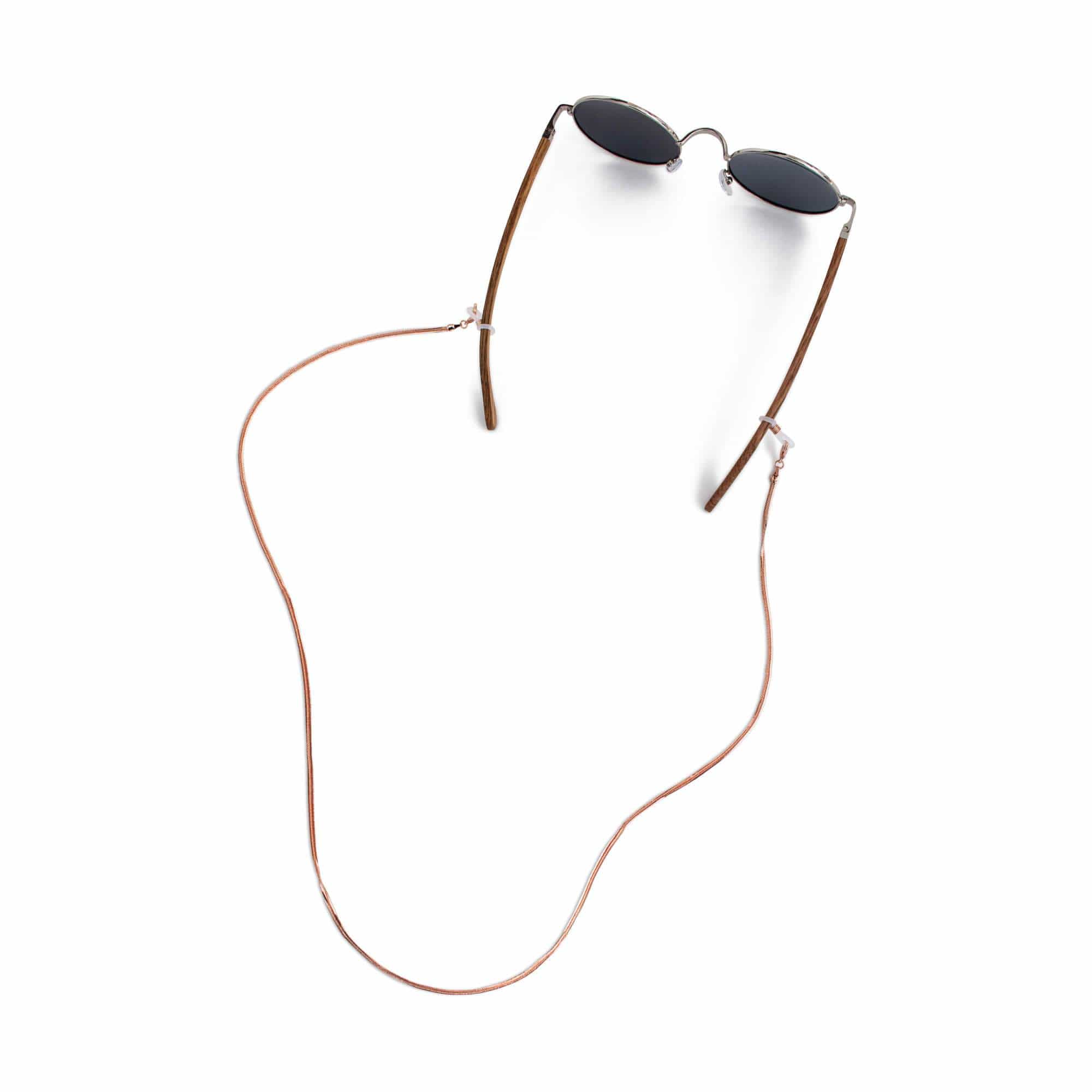 Brillenkette - Rose Gold Fischgrät Brillen Kette
