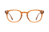 Gafas con montura gruesa marrón feroz, marrón transparente - Delantero