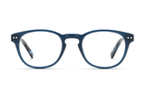 Dash Navy, Gafas retro cuadradas de acetato azul marino - Delantero