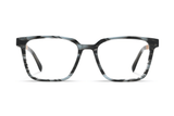 Trust Gris, Gafas cuadradas de acetato gris - Delantero
