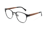 Negro Honesto, Gafas de Frontal Negro - Acodadas