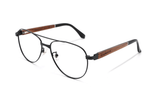 Gafas de Aviador Purpose Negras, Sobredimensionadas - Acodadas