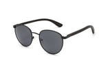 Austin Negro , Gafas de sol redondas de metal negro - Acodadas