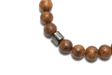 Pulsera de cuentas de madera para hombre y mujer