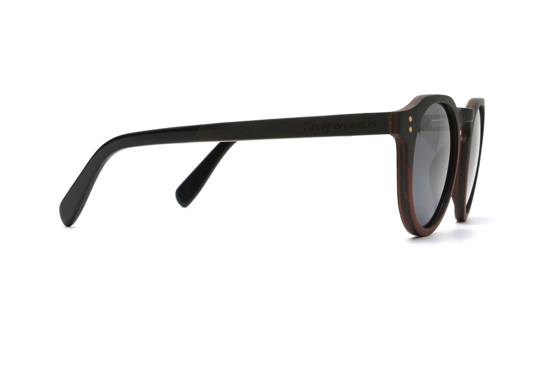 Roseland, Gafas de sol retro redondas con forma de ojo de cerradura - Lado